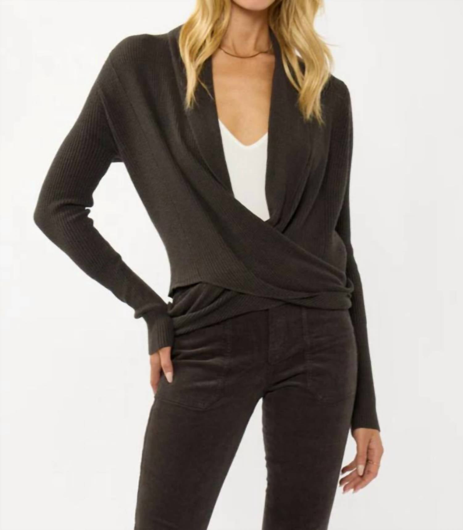 Lovestitch - Willa Tie Front Sweater
