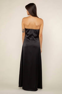 nlt Dixon Satin Dress in black - women's dress - detail view