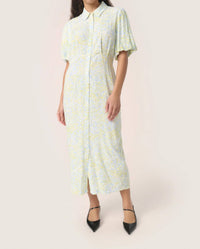 Soaked In Luxury - Wynter Midi Half Sleeve Shirt Dress
