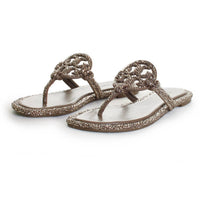 Tory Burch - Women's Miller Knotted Crystal Flip Flop Sandals