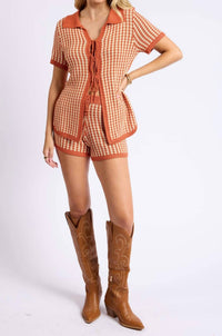 Sage The Label - Through The Canyons Tie Front Top