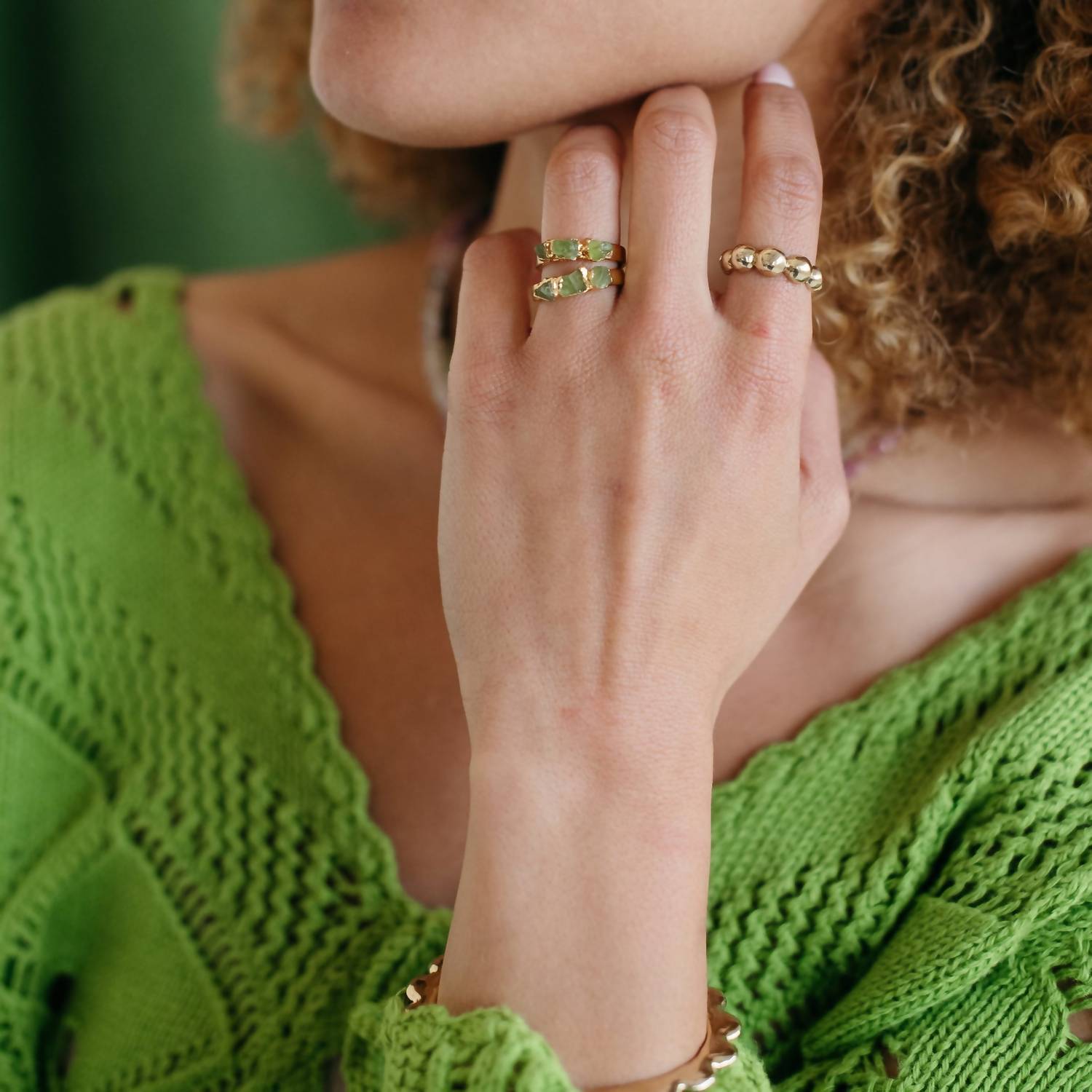 Dani Barbe - Peridot Stacking Ring