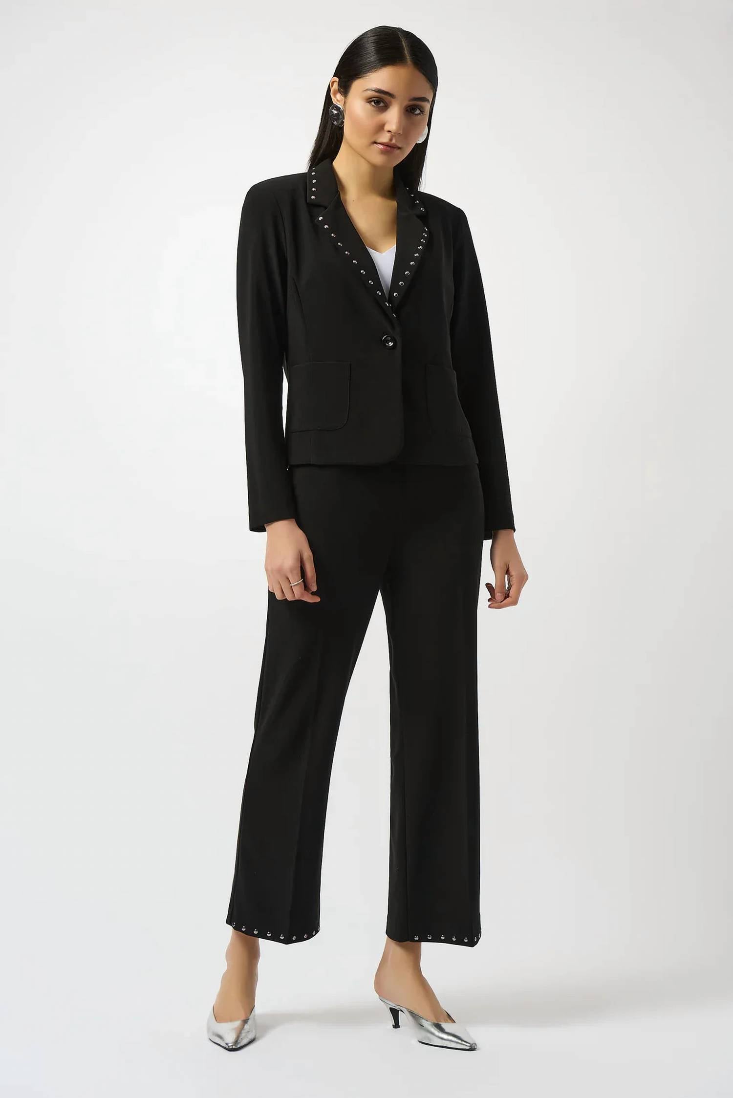 Joseph Ribkoff - Studded Fitted Blazer Jacket