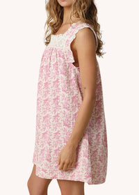 Olivaceous - Selah Lace Trimmed Mini Dress