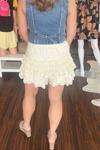 Listicle - Lace Shorts with Ruffle Detail