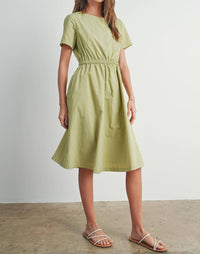 Buttermelon - Short Sleeve Fall Midi Dress