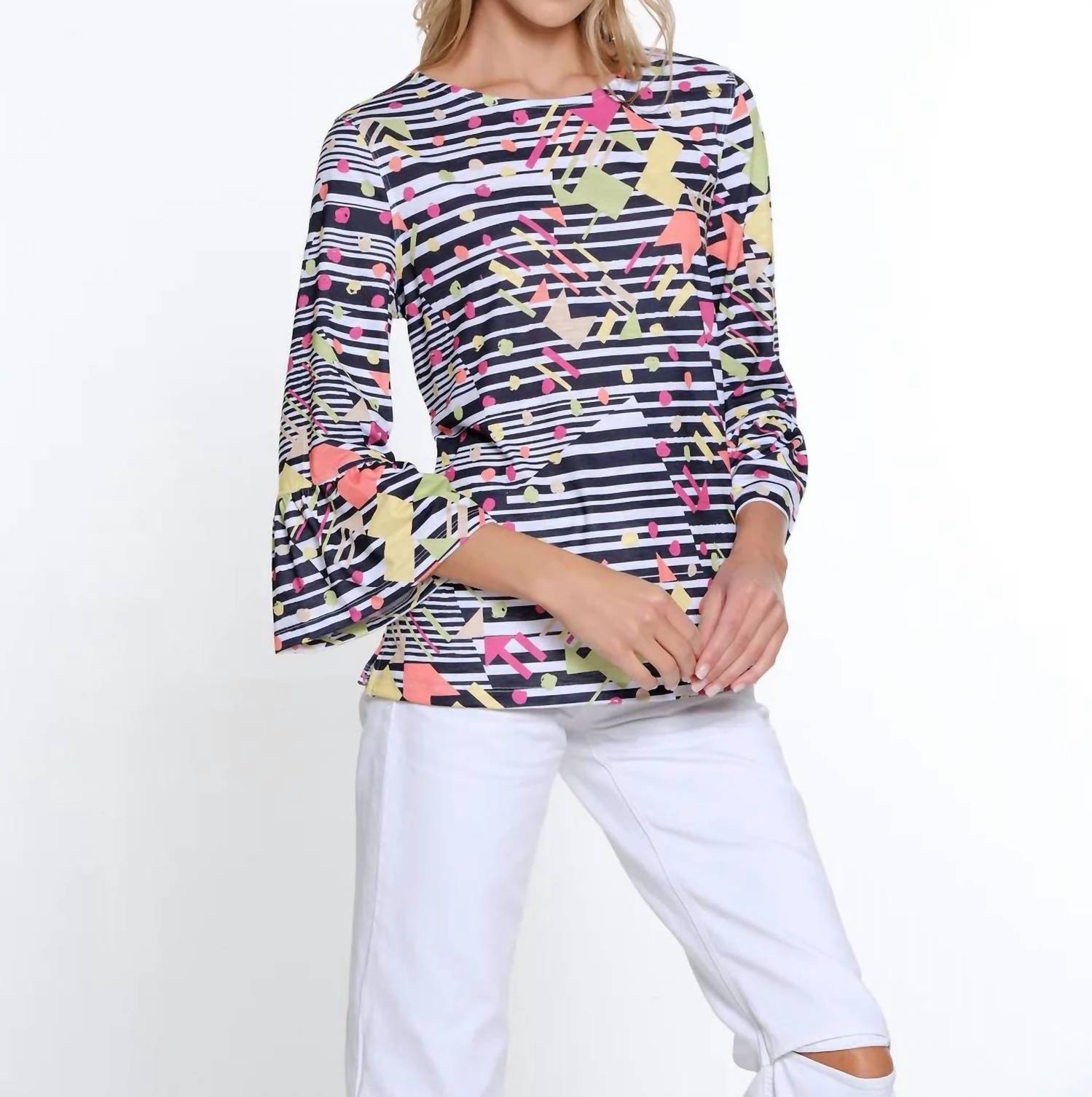Multiples - Geometric Blouse