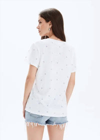 Chrldr - All Over Stars V-neck Wide T-shirt