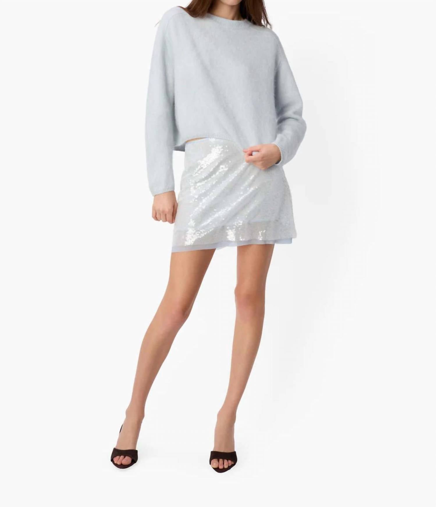 Cami NYC Niall Cashmere Sweater in mint - women's sweater - alternate view