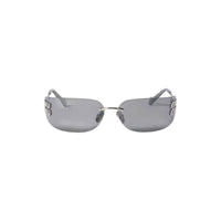 Miu Miu - Women's Aube Rimless Shield Sunglasses