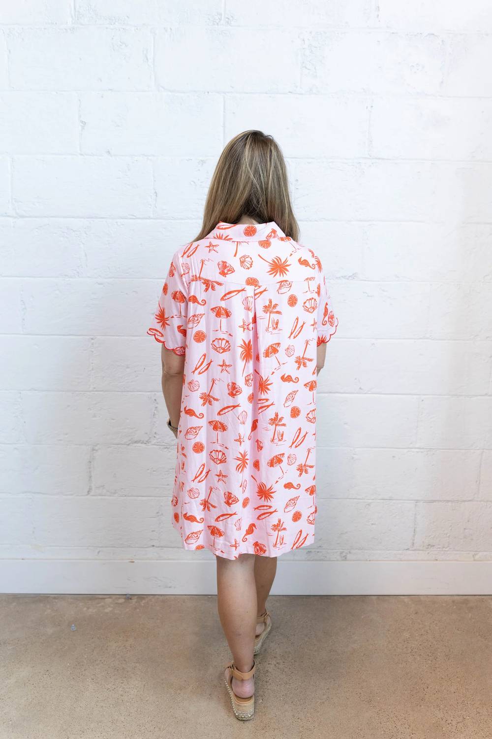 Karlie - Beach Linen Shirt Mini Dress