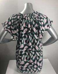 Jade Melody Tam Betsy Ruffle Sleeve Top in bamboo pink - women's t-shirt - alternate view