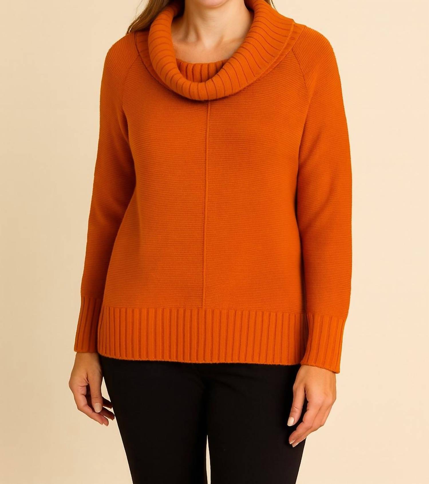Marble - Cowl Neck Long Sleeve Sweater