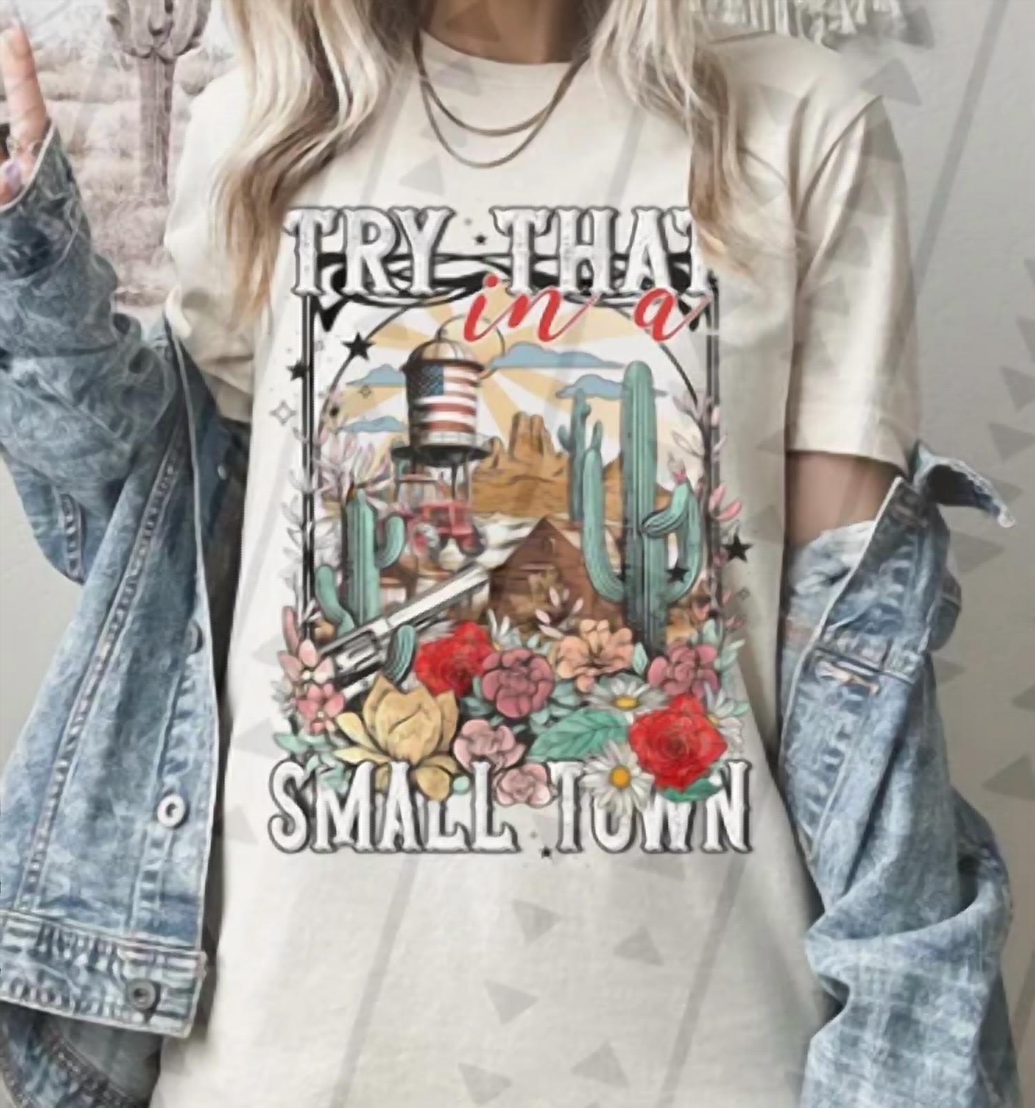 Blush & Bashful - Small Town Graphic Tee