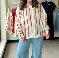 Sunday Edition - Women's Stripe Gauze Top
