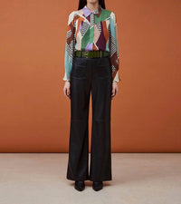 Suncoo - Lison Abstract Print Top