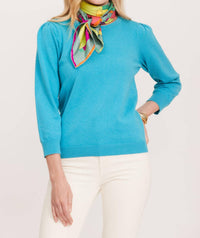 Tyler Boe Julianne sweater in turquoise - women's sweater