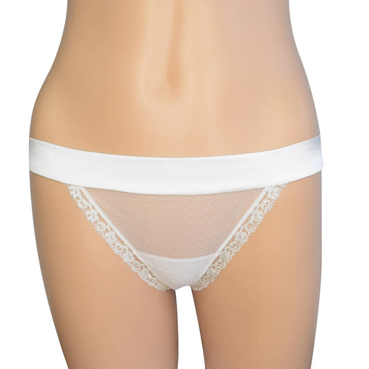 La Perla - Semi Sheer Silk Lace Bikini Panty