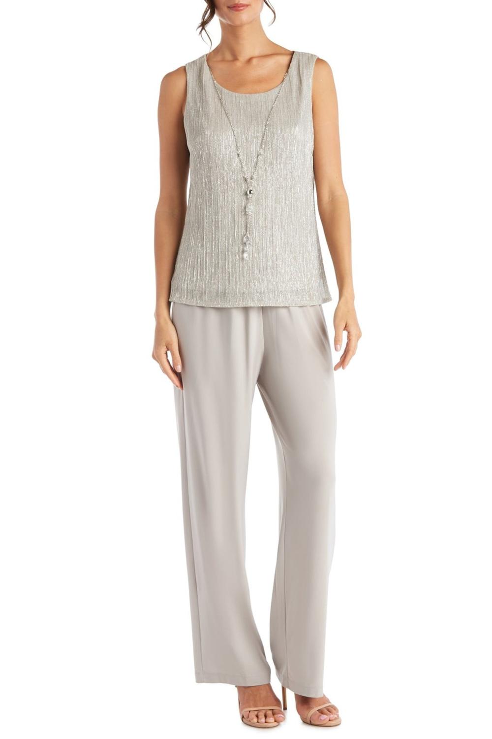 R&M Richards - Metallic 3-piece Dressy Pant Set