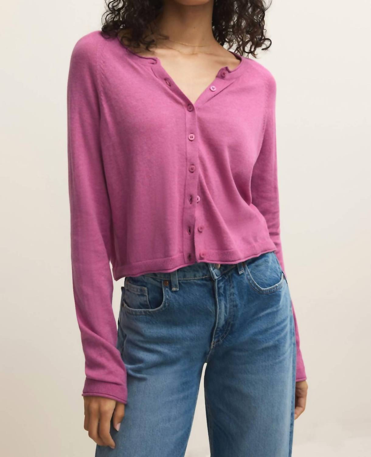 Z Supply Perfect Layer Cardigan in spanish rose - women's cardigan