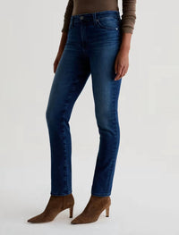 AG Jeans Mari Mid Rise Slim Straight Jeans in epilogue - women's jeans - view 4