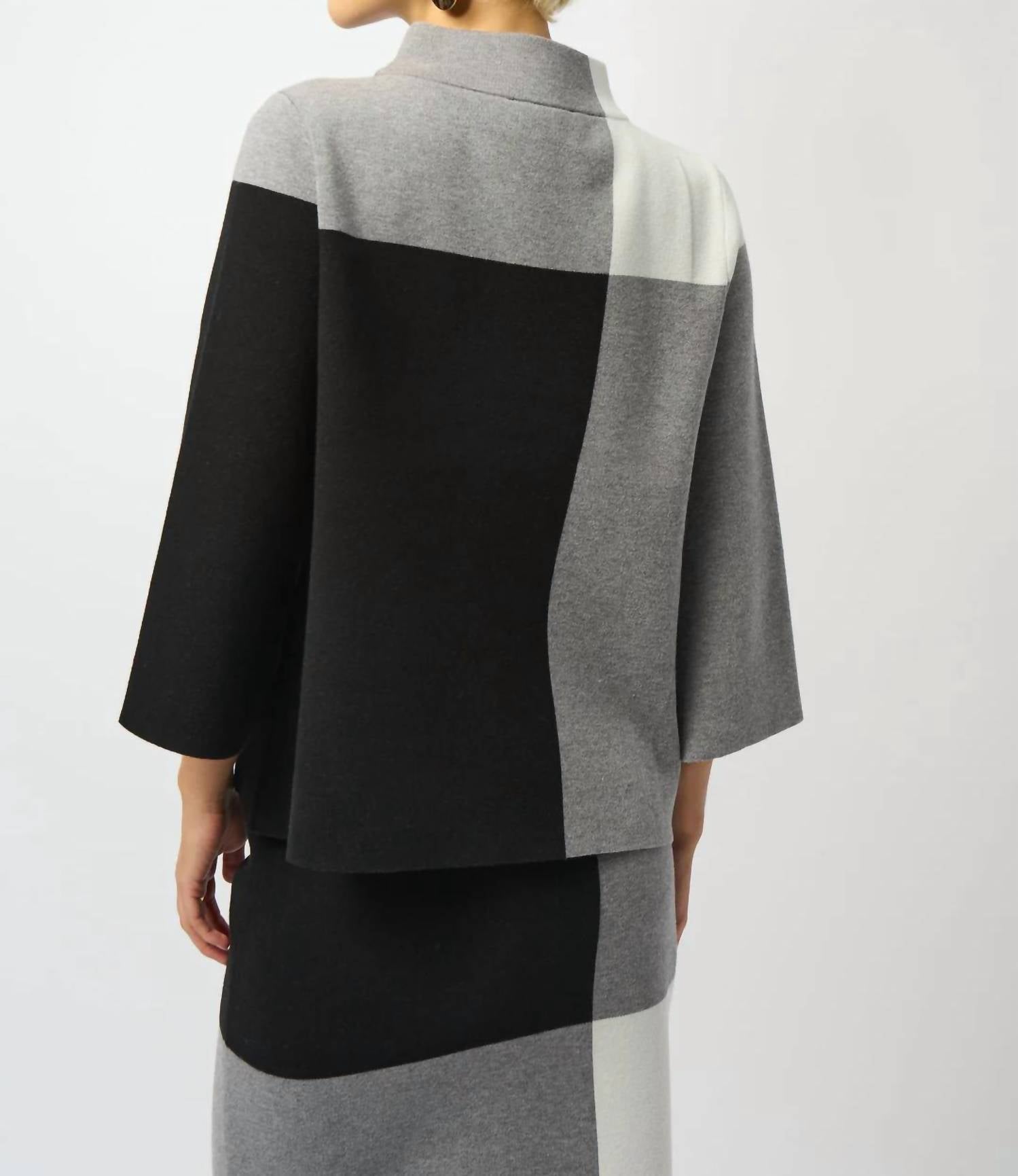 Joseph Ribkoff - Color Block 3/4 Sleeves Top