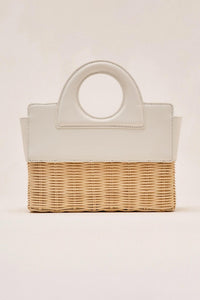 Alexis - Women's Petite Rattan Bag