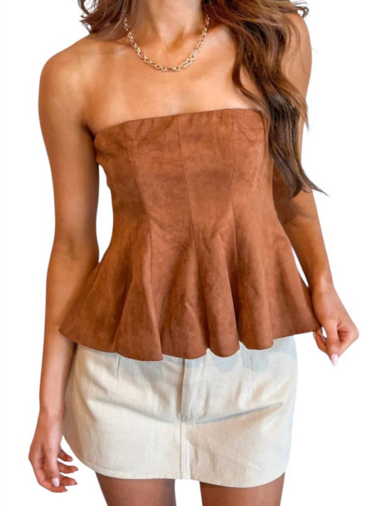 Sky To Moon - Cozy Suede Tube Top