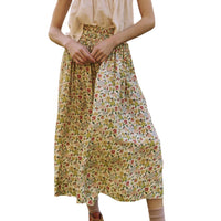 THE GREAT. Women's The Viola Skirt in floating petals floral - women's skirt