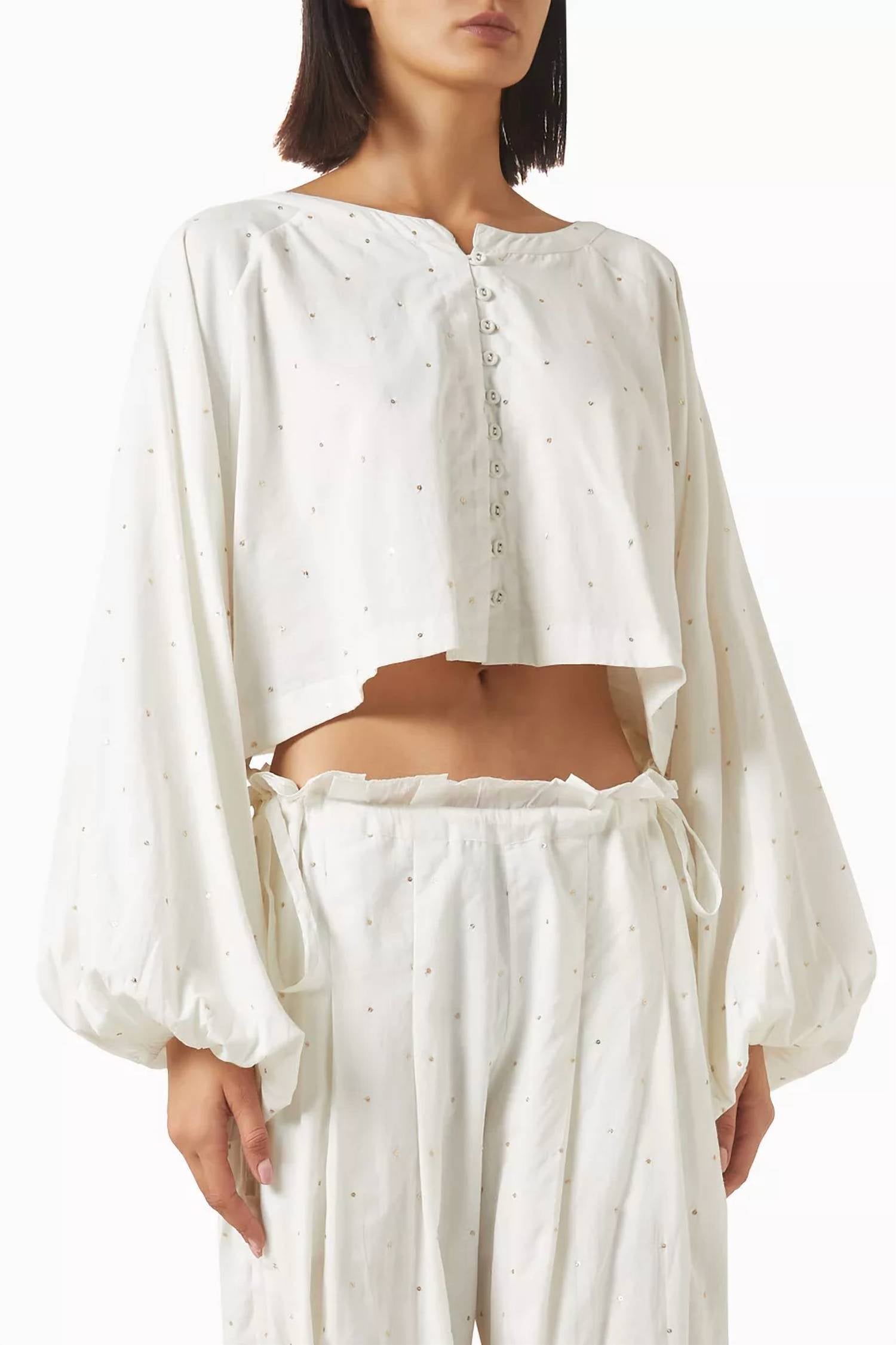 Coniglio - Embellished Royal Blouse