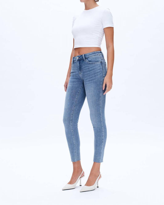 Bayeas - Mid Rise Stretch Ankle Skinny Denim Jean