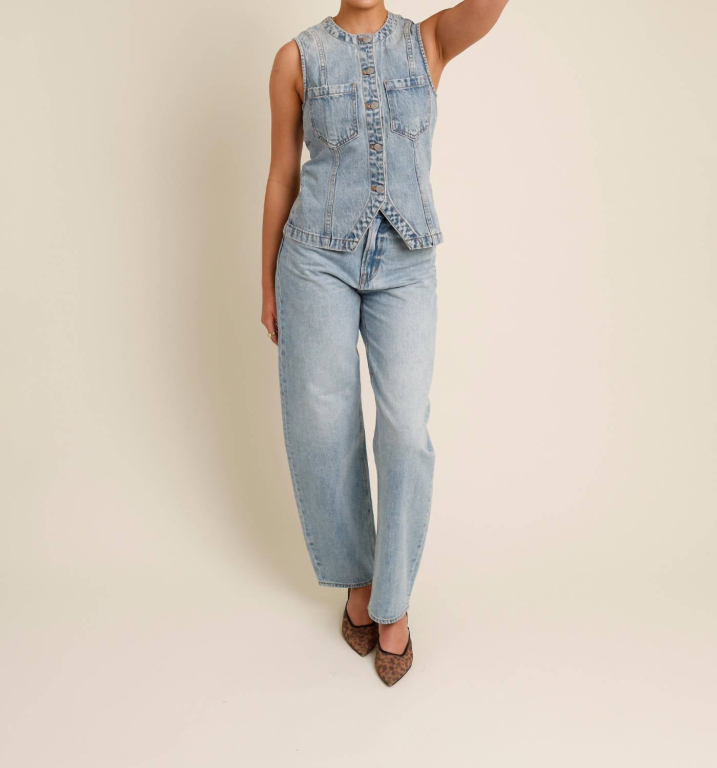 Pistola - Wes High Rise Barrel Jean