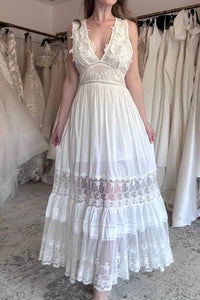 Fashion Concepts - Lace & Woven Maxi Dress