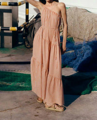 Shona Joy - Hele One Shoulder Tiered Maxi Dress