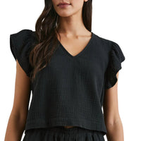 Rails Women's Miley Top in black - women's blouse