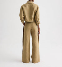 TWP Slim A Pant With Lip Tux in kelp ermine - women's pants - view 6