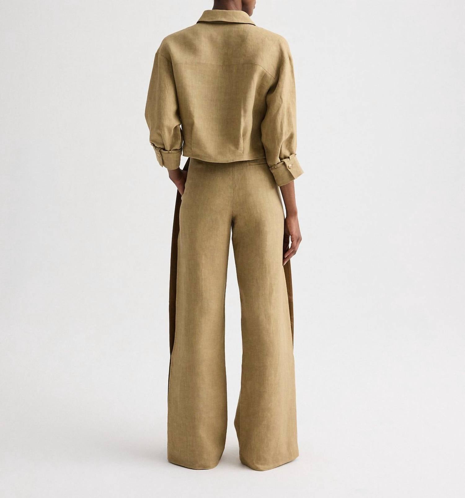 TWP Slim A Pant With Lip Tux in kelp ermine - women's pants - view 6