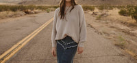 The Modern Cactus Co - Western Cowgirl Palm Leaf Hat With Chin Straps