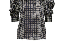 Bishop + Young - Heritage Print Quarter Ruched Sleeve Top