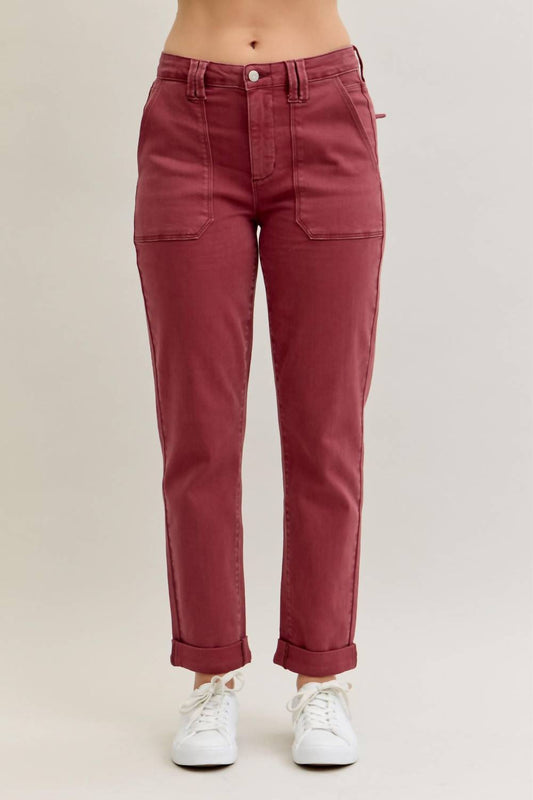 Judy Blue - Aurora Weekender Garment Dyed Cuffed Jeans