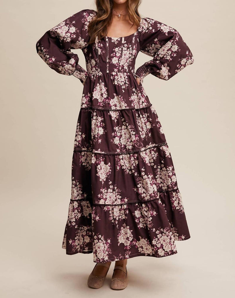listicle maxi dress Listicle Cherry Blossom Floral Lace Maxi Dress
