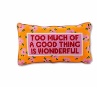 Faire - Luxe Velvet Needlepoint Pillow