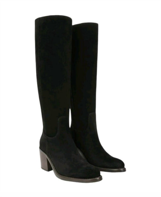 Sam Edelman - Women's Shale Suede Tall Boot Block Heel