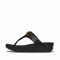 Fitflop - Women's Lulu Square Chain Leather Sandals