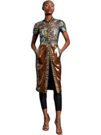 In Earnest - Amber Glass Sheath Dress