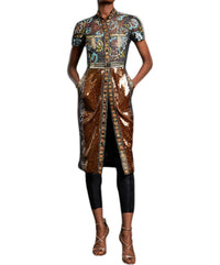In Earnest - Amber Glass Sheath Dress