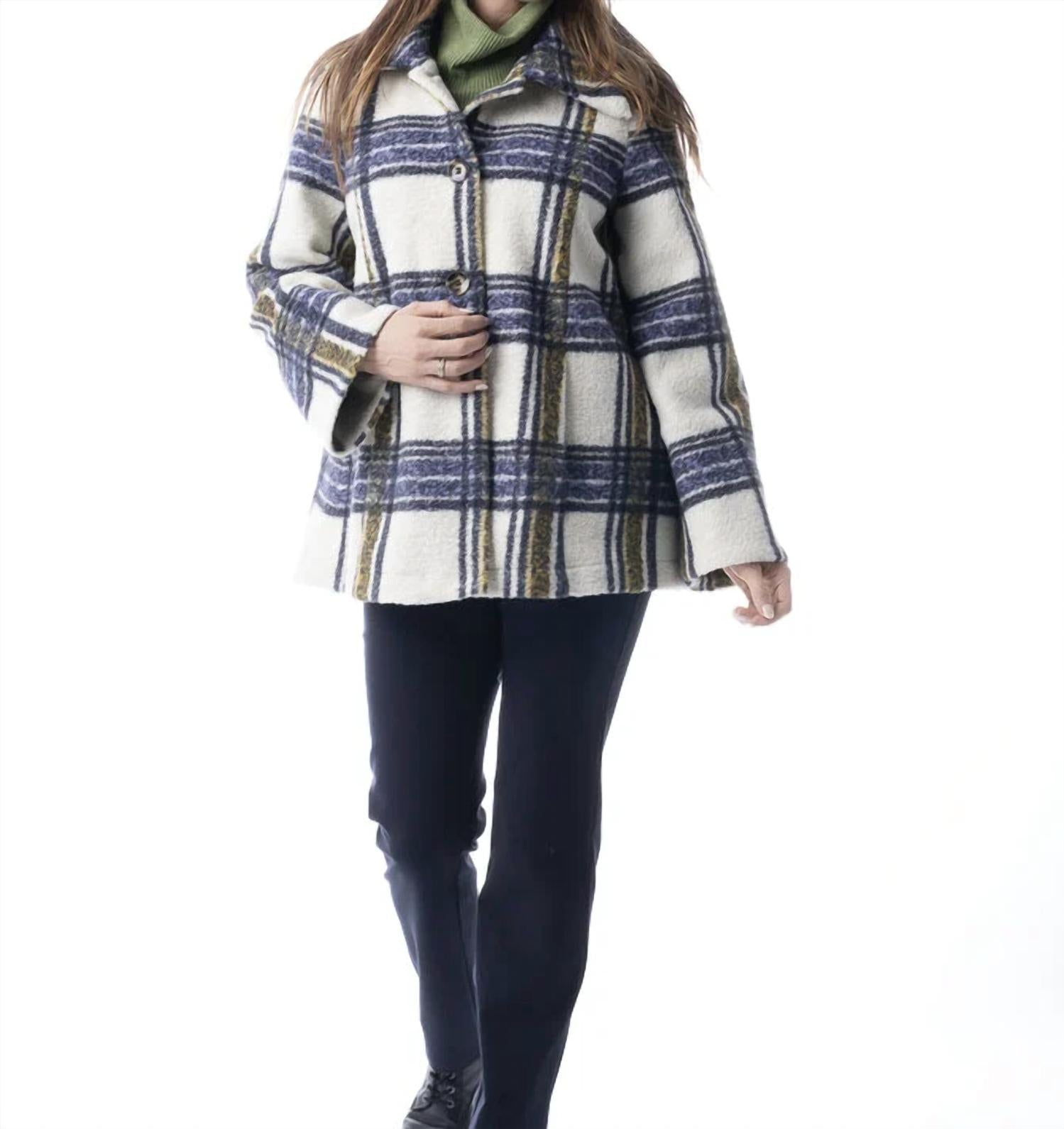 Pure Essence - Plaid Teddy Jacket