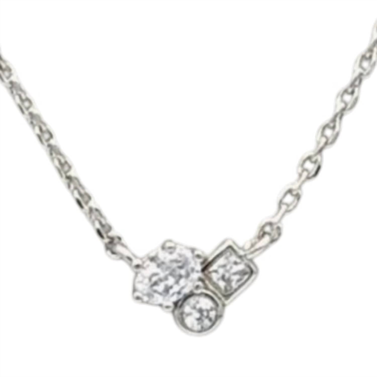 Kendra Scott Women's Henry Short Pendant Necklace in silver - women's jewelry - detail view