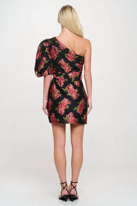 Meet Me In Santorini - One Shoulder Mini Dress