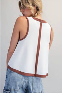 Ee:Some - Contrast Bell Top